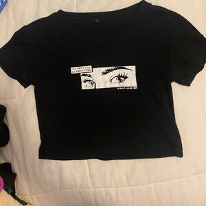 J Galt brandy melville i'll meet you in new york crop top